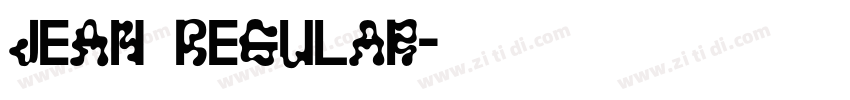 JEAN Regular字体转换